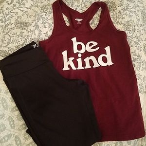 Bundle- tank top and capris